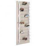 White Resin 36 Pair Shoe Rack