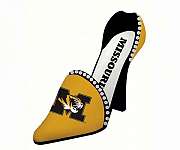 Sports Fan Wine Bottle Holder Missouri Tigers Shoe