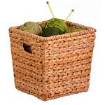 Medium Square Water Hyacinth Basket
