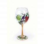 Red Grapes Wine Glass