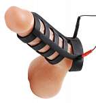 Power Cage Silicone E-Stim Cock and Ball Sheath