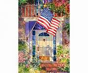 Patriotic House Flags
