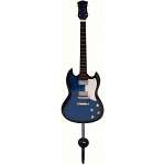 Blue & Black Standard Plain Guitar Single...