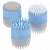 Three attachments include a pumice stone, scrub brush and soft-touch massager.