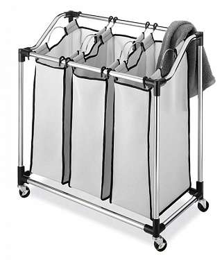 Chrome Laundry Sorter