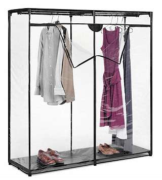 Clear Extra-Wide Clothes Closet Clear Extra-Wide Clothes Closet