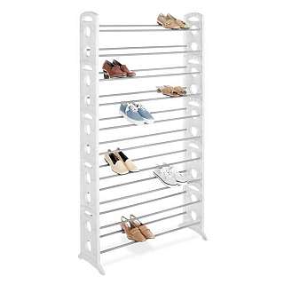 White Resin 50 Pair Shoe Tower White Resin 50 Pair Shoe Tower