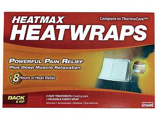 Back and Hips Heatmax Heatwraps