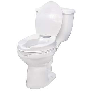Raised Toilet Seat with Lock and Lid Raised Toilet Seat with Lock and Lid