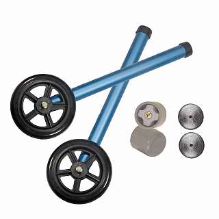 5" Walker Wheels with Two Sets of Rear Glides