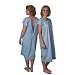 Patient Gown Blue 34 Open