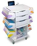 White Polyethylene Core CL Suture Procedure Cart