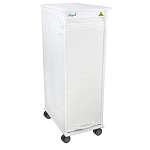 White Polyethylene MRI Lockable Cart