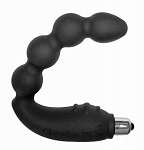 Cheeky-Boy Vibrating Anal Beads - Black