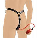 Strict Leather Locking Butt Plug Harness with...
