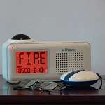 Lifetone HLAC151 Bedside Vibrating Fire Alarm...