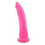 Lean Luke 7 Inch Hot Pink Dildo