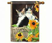 Calico Kittens Standard Flag