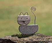 Cat Natural River Stone