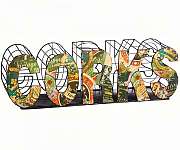 Corks Word Metal Cork Holder