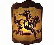 Cowboy Tin Wall Light