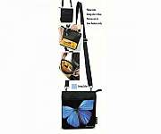 Cross Body Bag Blue Butterfly