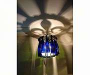 Fleur De Lis Shadow Wine Bottle Chandelier 16...