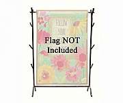 Forged Tabletop Garden Flag Stand