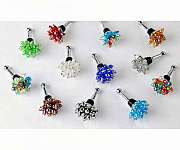 Glass Bead Bottle Stopper 12 Piece Assortment...