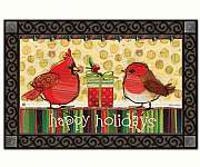 Happy Holidays Cardinal MatMate