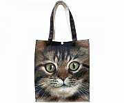 Long Haired Tabby Cat Tote