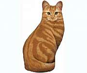 Orange Tabby Doorstop new design