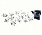Outdoor Warm White 12 LED Solar String Lights Star