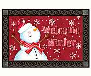 Red Snowman Mat Mate