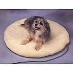 Round Heated Pet Bed