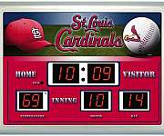 St. Louis Cardinals Scoreboard Wall Clock