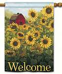 Sunflower Farm Double Sided Standard Flag