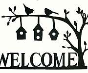 Welcome Birdhouses Wall Art