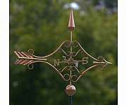 Weathervane Polished Copper  Victorian Arrow