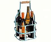 Wine Bottle Holder Holds 4 Bottles of Wine...