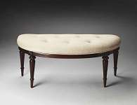 Butler Plantation Cherry Demilune Bench