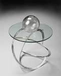 Butler Loft Nickel Bunching Accent Table