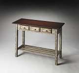 Butler Console Table - RUSTIC BLUE