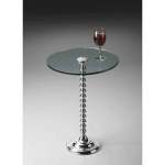 Butler Modern Expressions Nickel Pedestal Table
