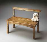 Butler Loft Natural Wood Bench