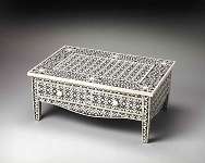 Butler Bone Inlay Heritage Cocktail Table