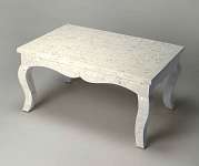 Butler Bone Inlay White Bone Inlay Cocktail Table