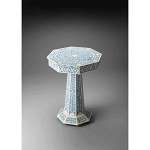 Butler Bone Inlay Blue Bone Inlay Pedestal Table