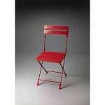 Butler Industrial Chic Red Folding Chair