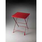 Butler Industrial Chic Red Folding Side Table